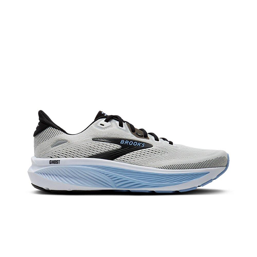 Brooks Ghost 18 "White/Black/Open Air" Men's Running Shoe - WHITE/BLACK/BLUE
